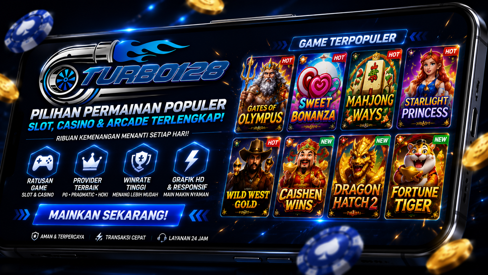 Pilihan Permainan Populer TURBO128